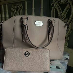 Michael Kors Cream Saffiano Leather Tote